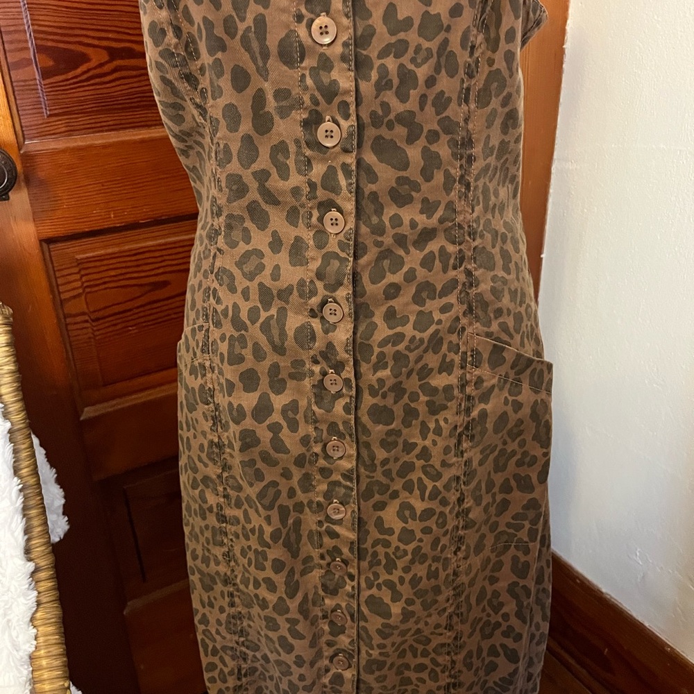 Level 99 Brown Leopard Print Top - image 2